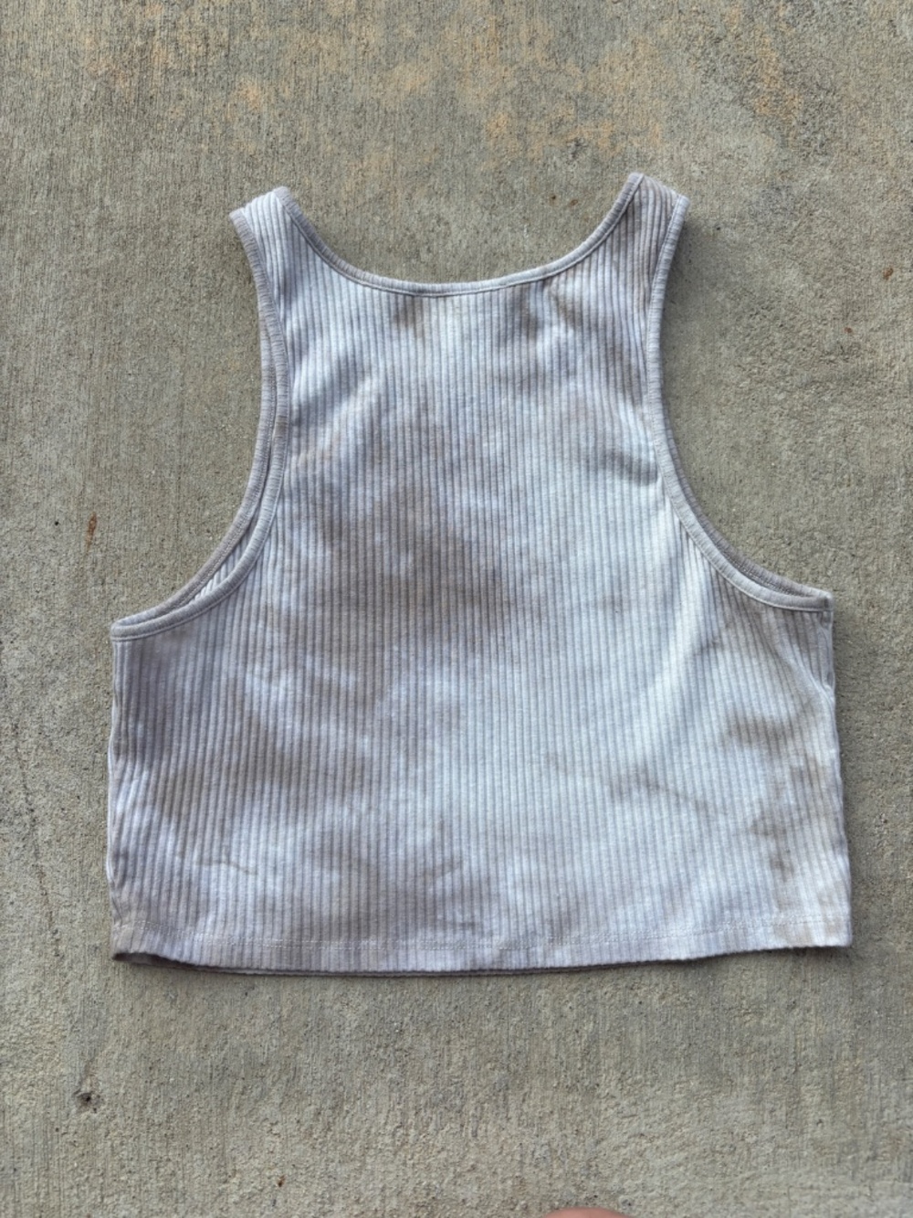 Tye Dye Ribbed Racerback Tank Top - Picture 6 of 6